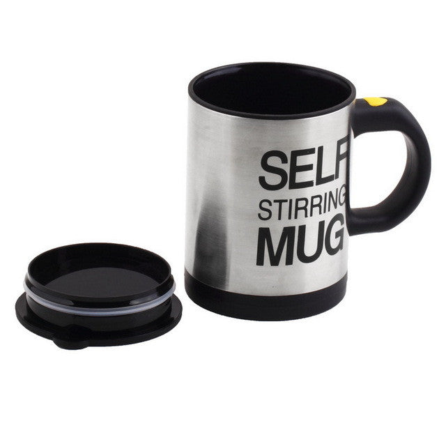 Sondpex ASM-901 8 oz Self-stirring Coffee Mug, Black & Silver, 1 - Harris  Teeter